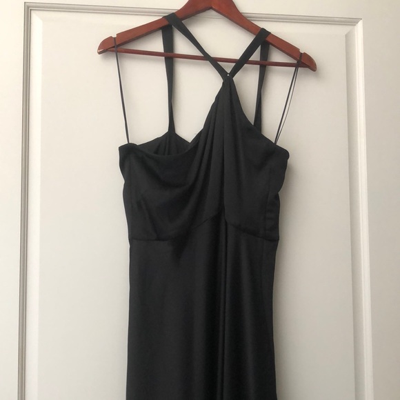 🖤 BHLDN Anthropologie Ashland Satin Charmeuse Bridesmaid Dress - Picture 5 of 8